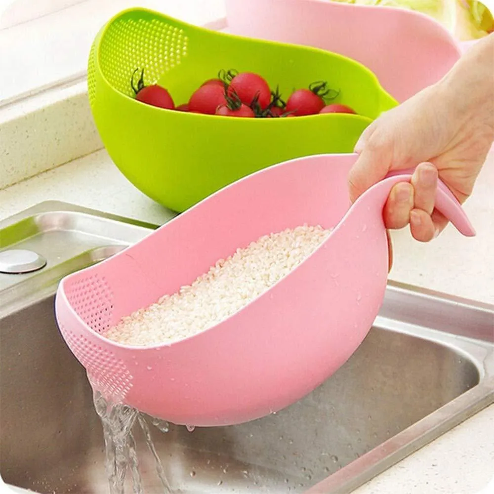 156 Rice Bowl Thick Drain Basket with Handle