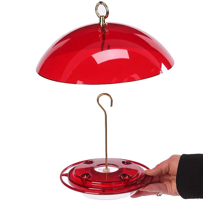 8 oz. Hummerfest Hummingbird Feeder & Weather Guard