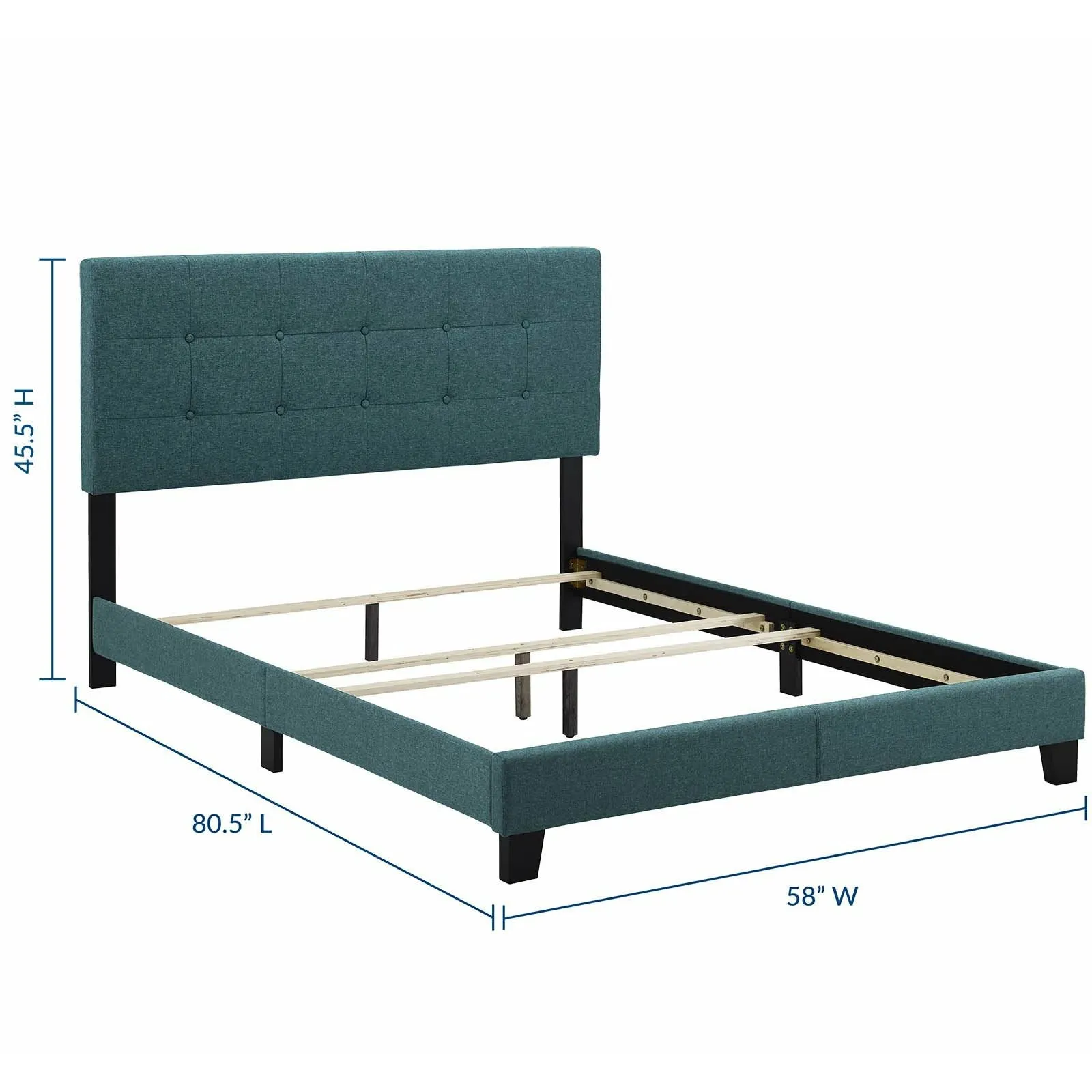 Amira Upholstered Fabric Bed