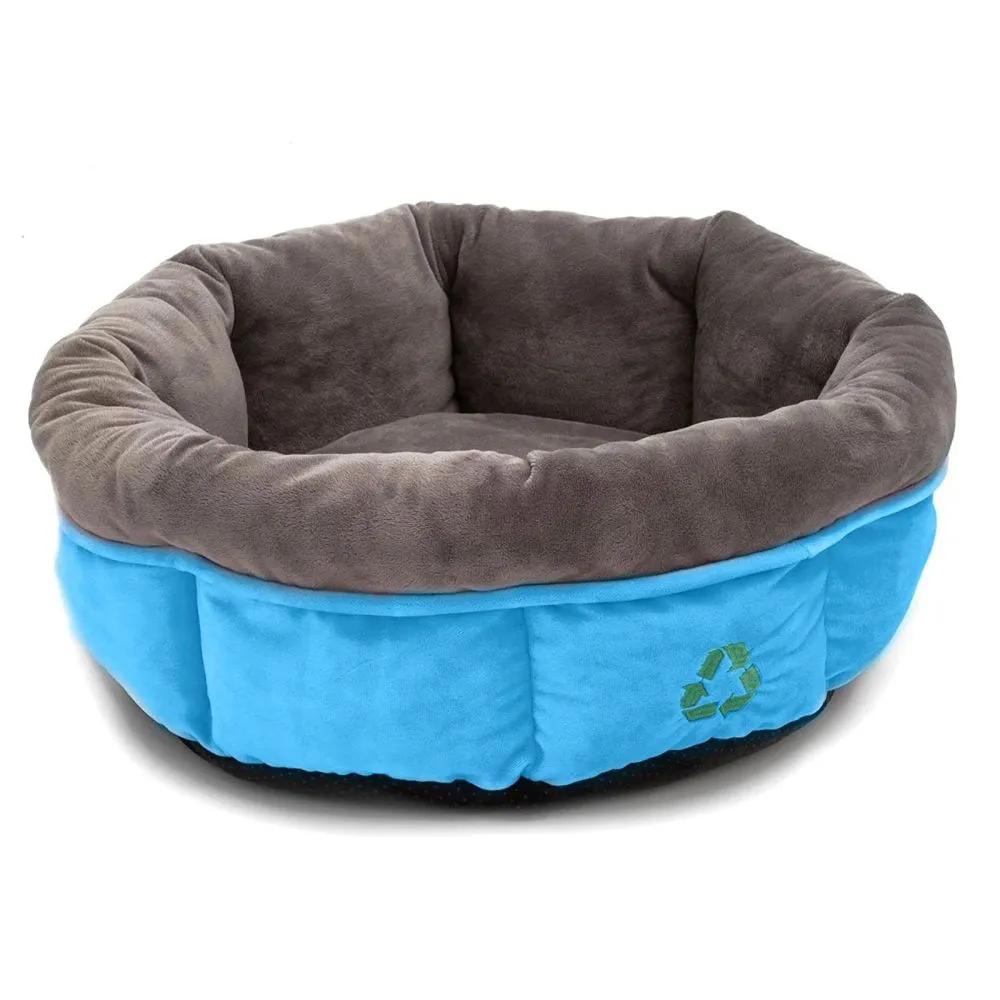 Ancol 'Made From' Blue Donut Dog Bed - Size 60cm