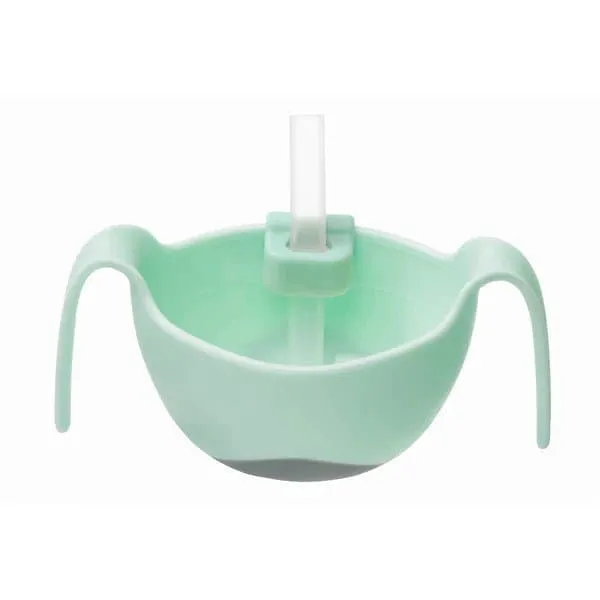 B.Box Bowl   Straw set Pistachio Light Green