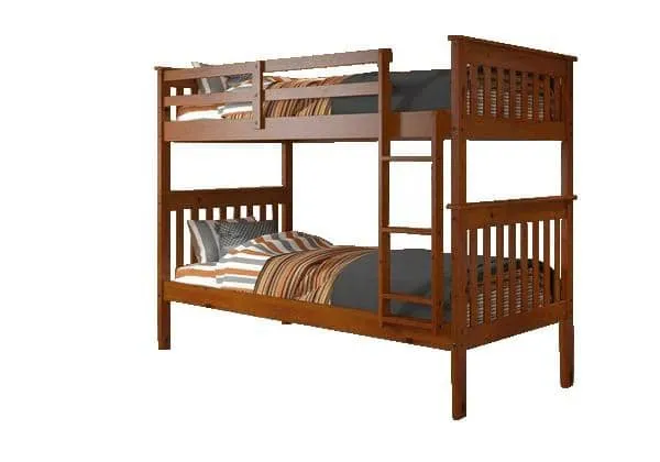 Benjamin Espresso Bunk Bed for Kids