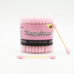 Blazy Susan Cotton Buds - Pink [100 Pack]