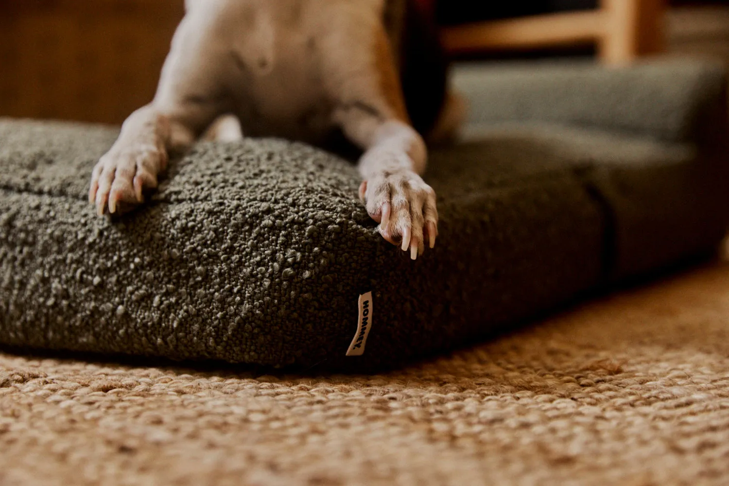 Boucle Pet Bed - Olive