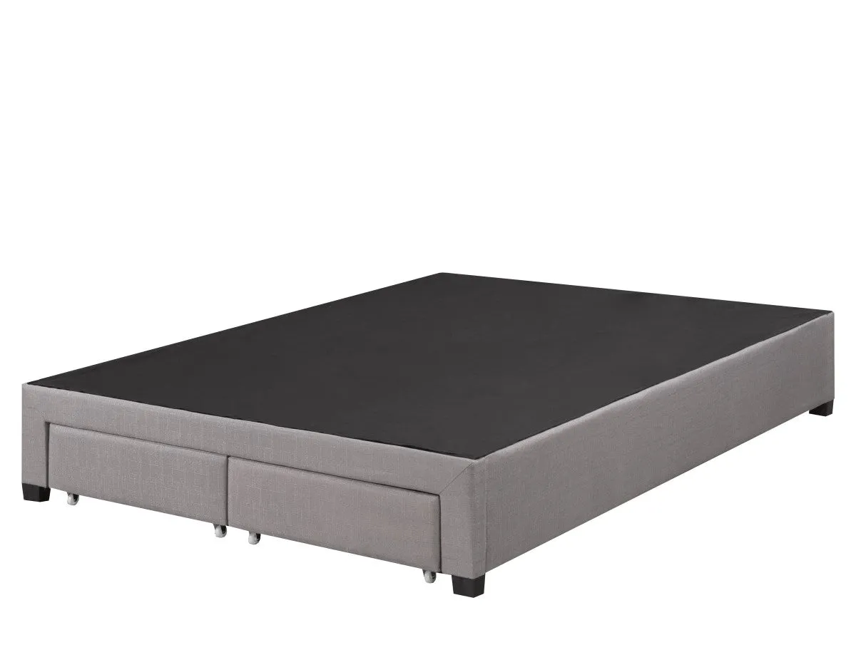 Bradley Queen Platform Bed Base, Grey