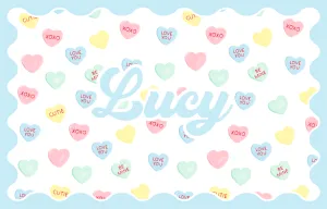 Conversation Hearts Placemat