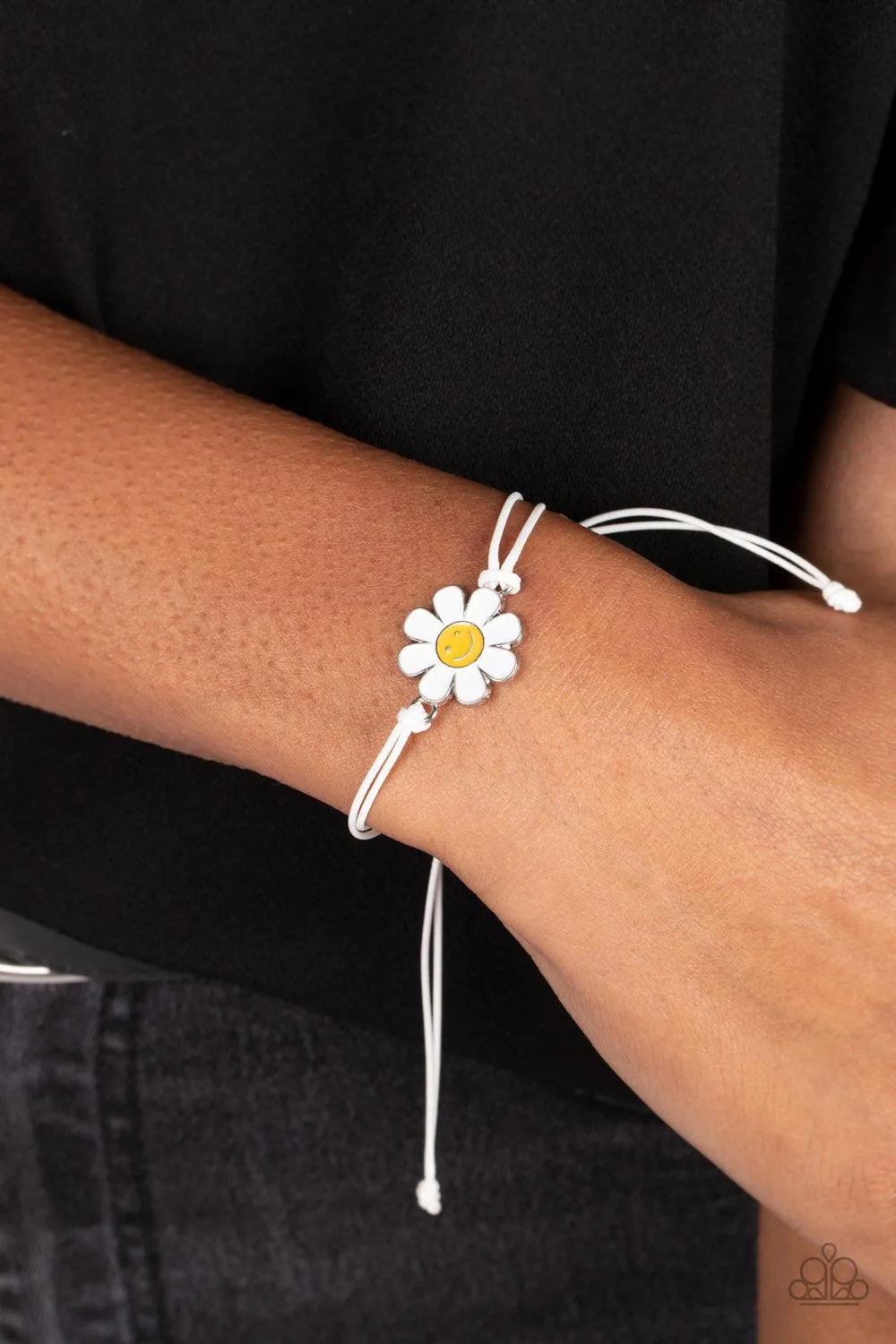 DAISY Little Thing White Bracelet - Paparazzi Accessories