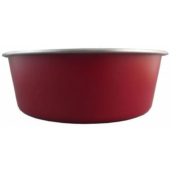 Delisio Design Stainless Steel Dog Bowl Red Extra Large