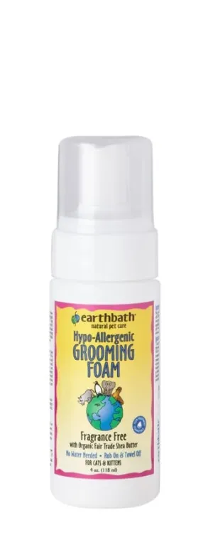 Earthbath Hypo-Allergenic Grooming Foam for Cats 118mL