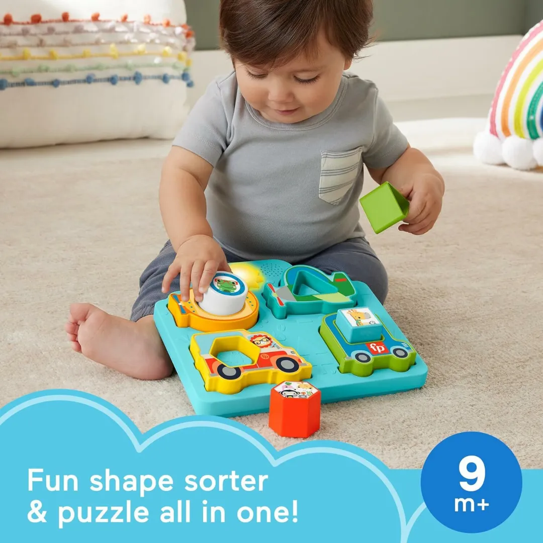 Fisher-Price Shapes & Sounds Vehicle Puzzle 9m 