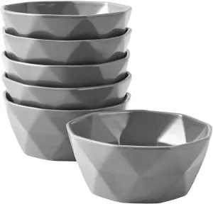 Geometric Ceramic Bowls - Oven To Table Bakeware Bowls - Elagent Matte Serving Bowls