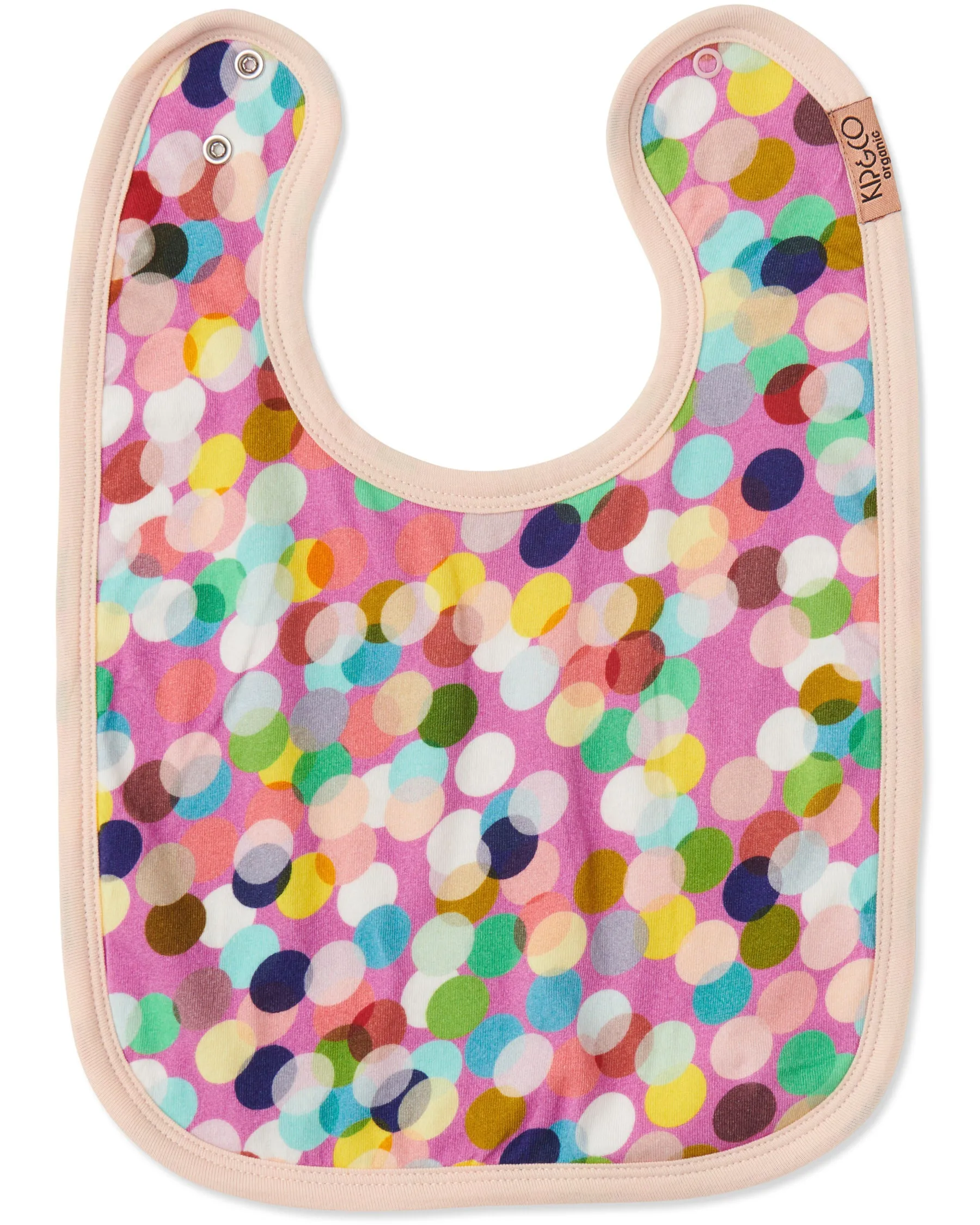 Kip & Co Confetti Pink Organic Cotton Bib