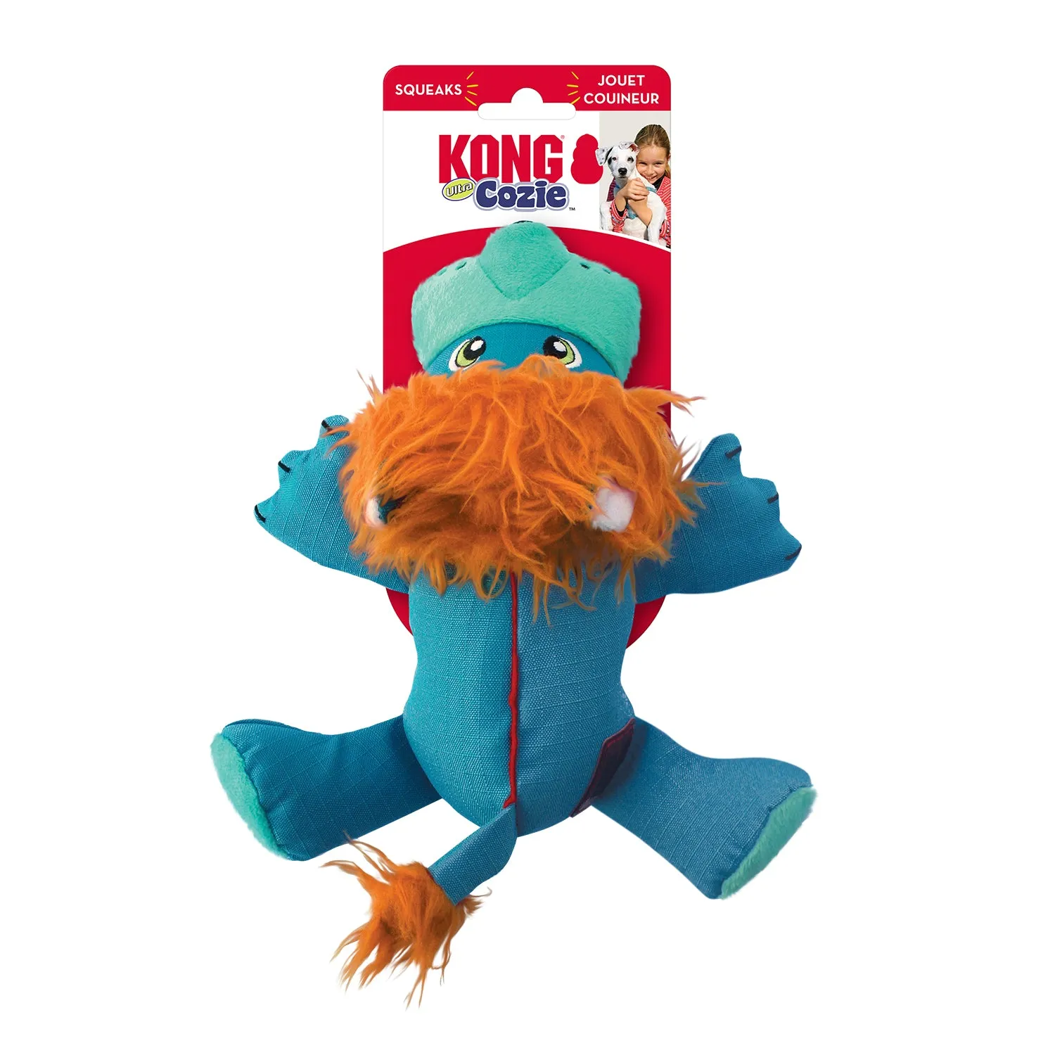 KONG Cozie Ultra Lucky Lion Dog Toy