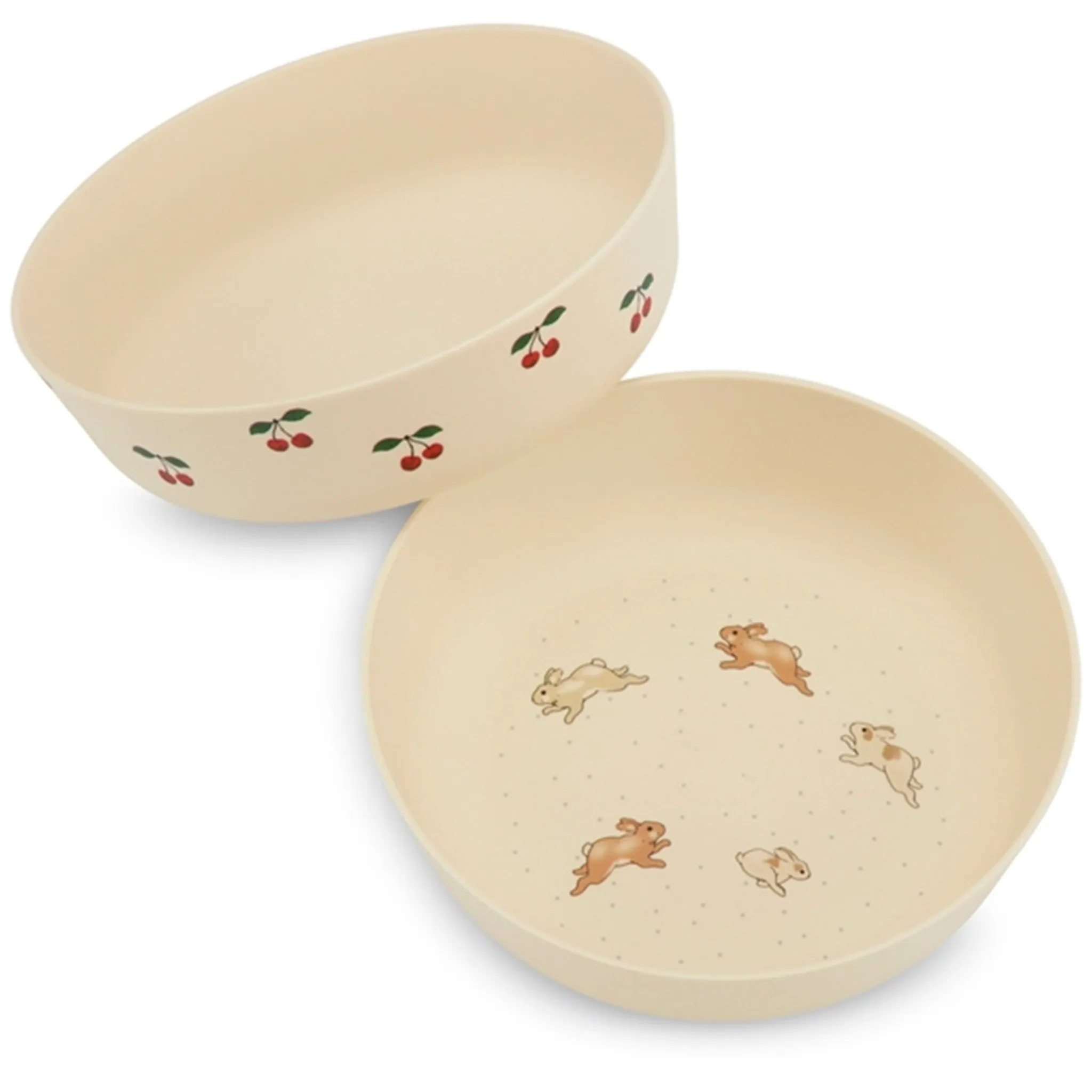 Konges Sløjd Bowl 2-pack Cherry/Petit Lapin