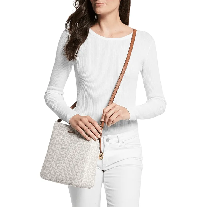 Michael Kors Jet Set Travel Messenger Bag, White