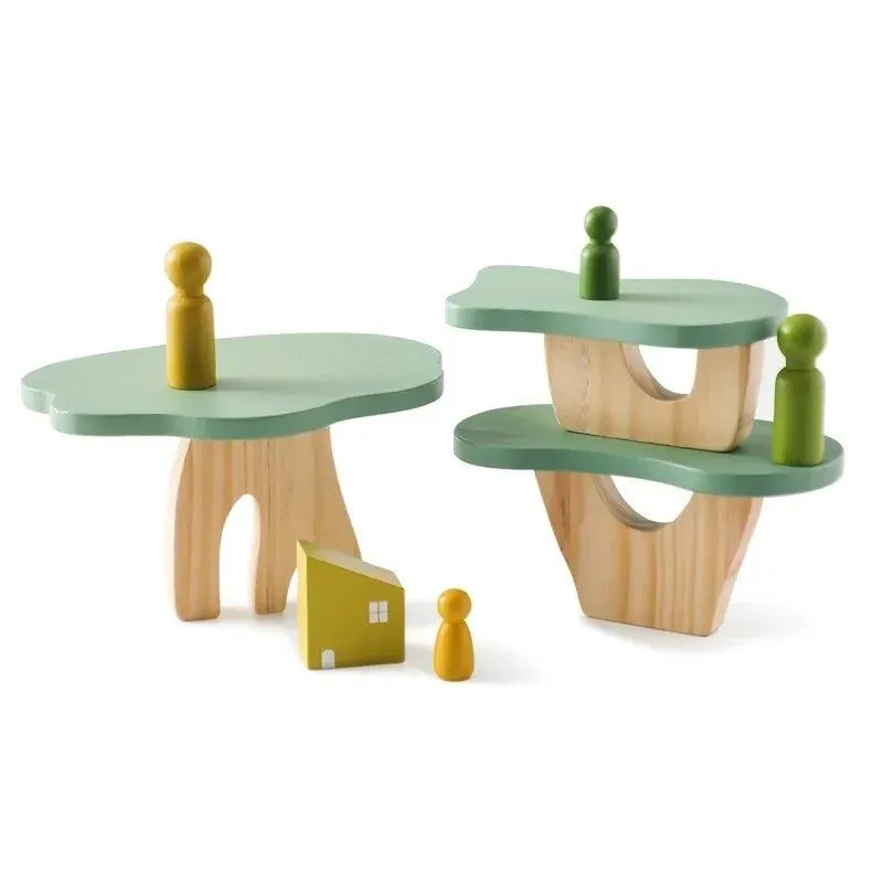 Montessori Wooden Animal Threading & Seesaw Toys