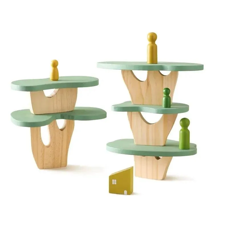 Montessori Wooden Animal Threading & Seesaw Toys