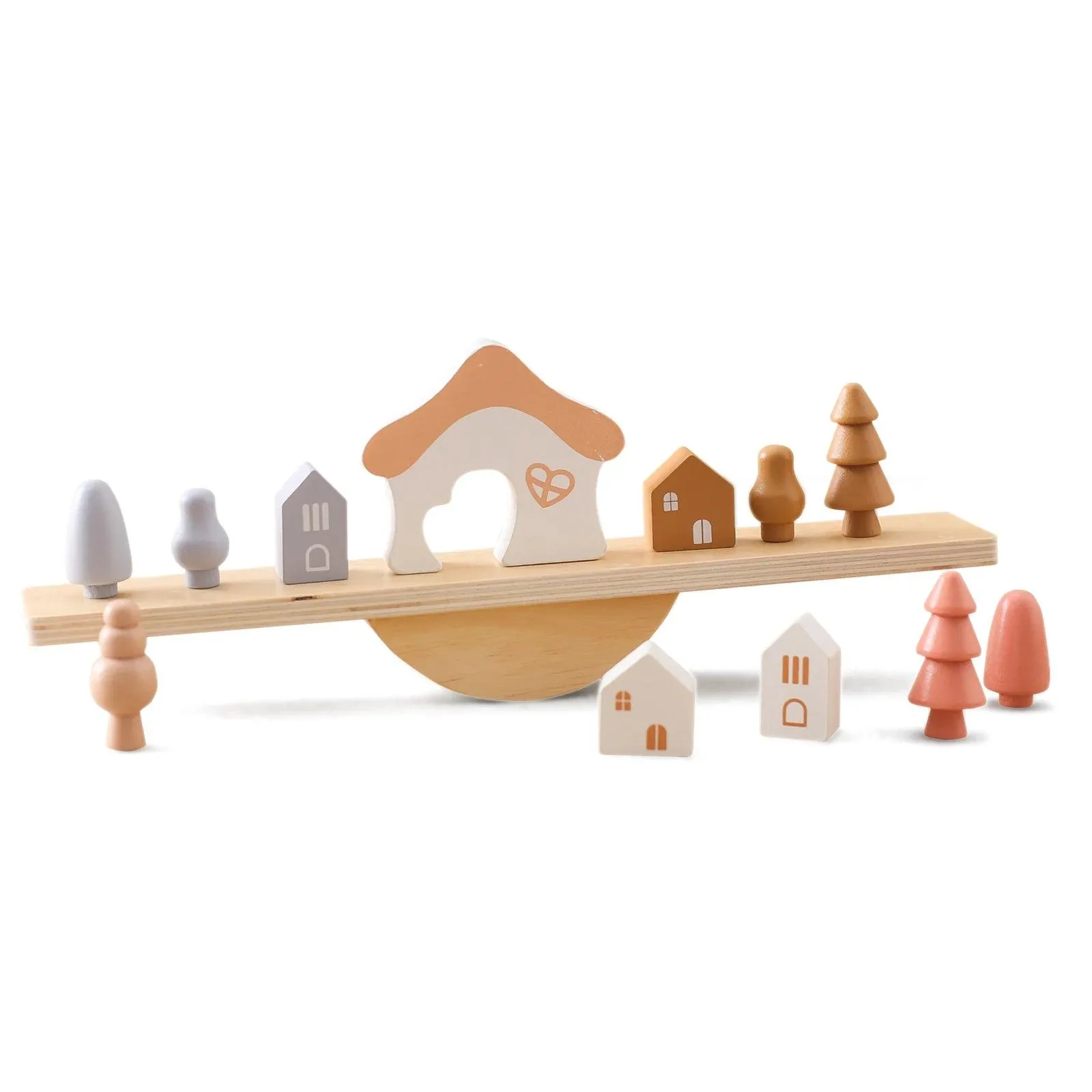 Montessori Wooden Animal Threading & Seesaw Toys