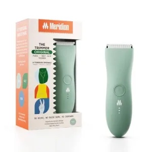 New - MERIDIAN Trimmer Original, Pubic & Body Hair Trimmer for Men & Women, Below-the-Belt Groomer, Ball Trimmer, Bikini Trimmer, Sage