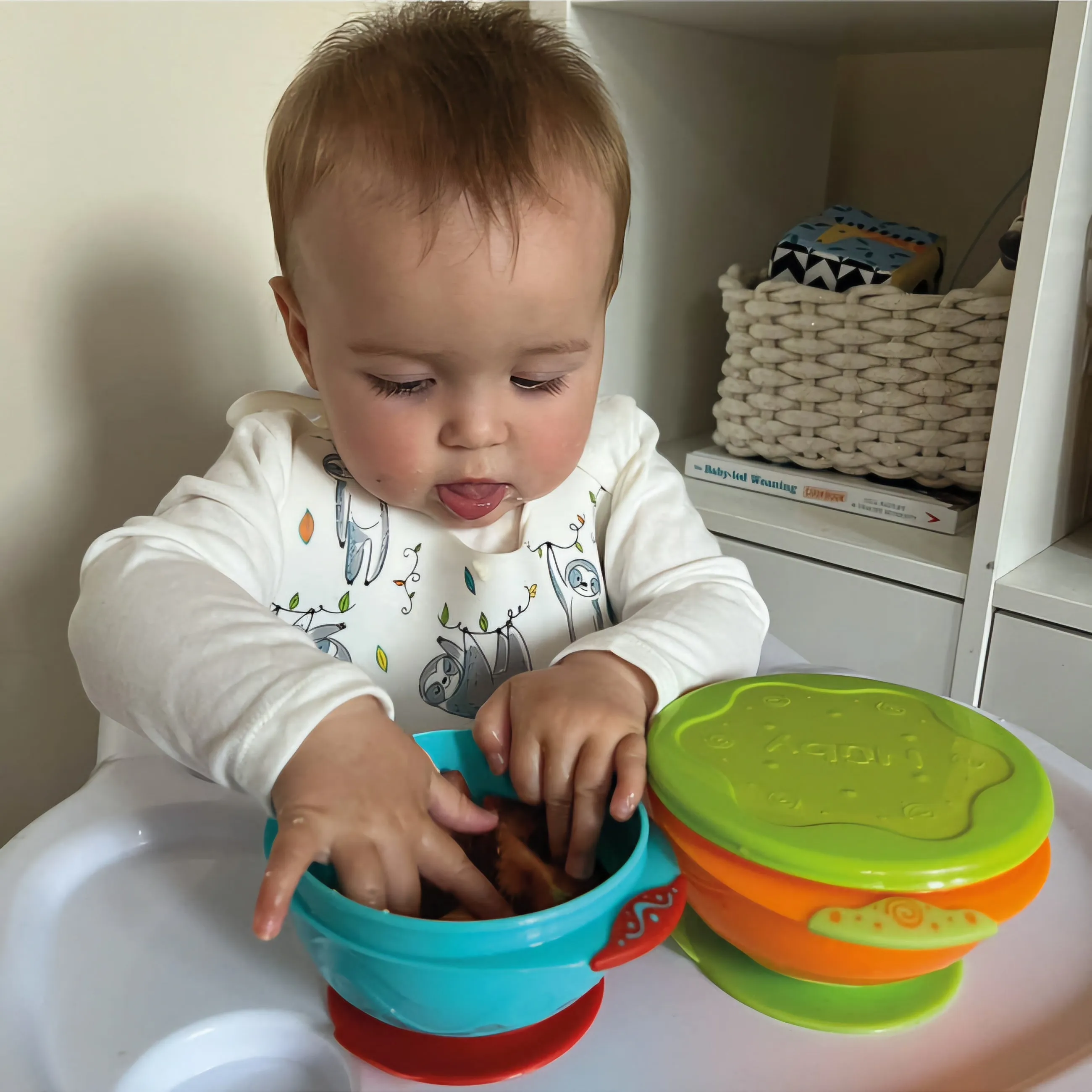 Nuby 2 Suction Bowls With Lids