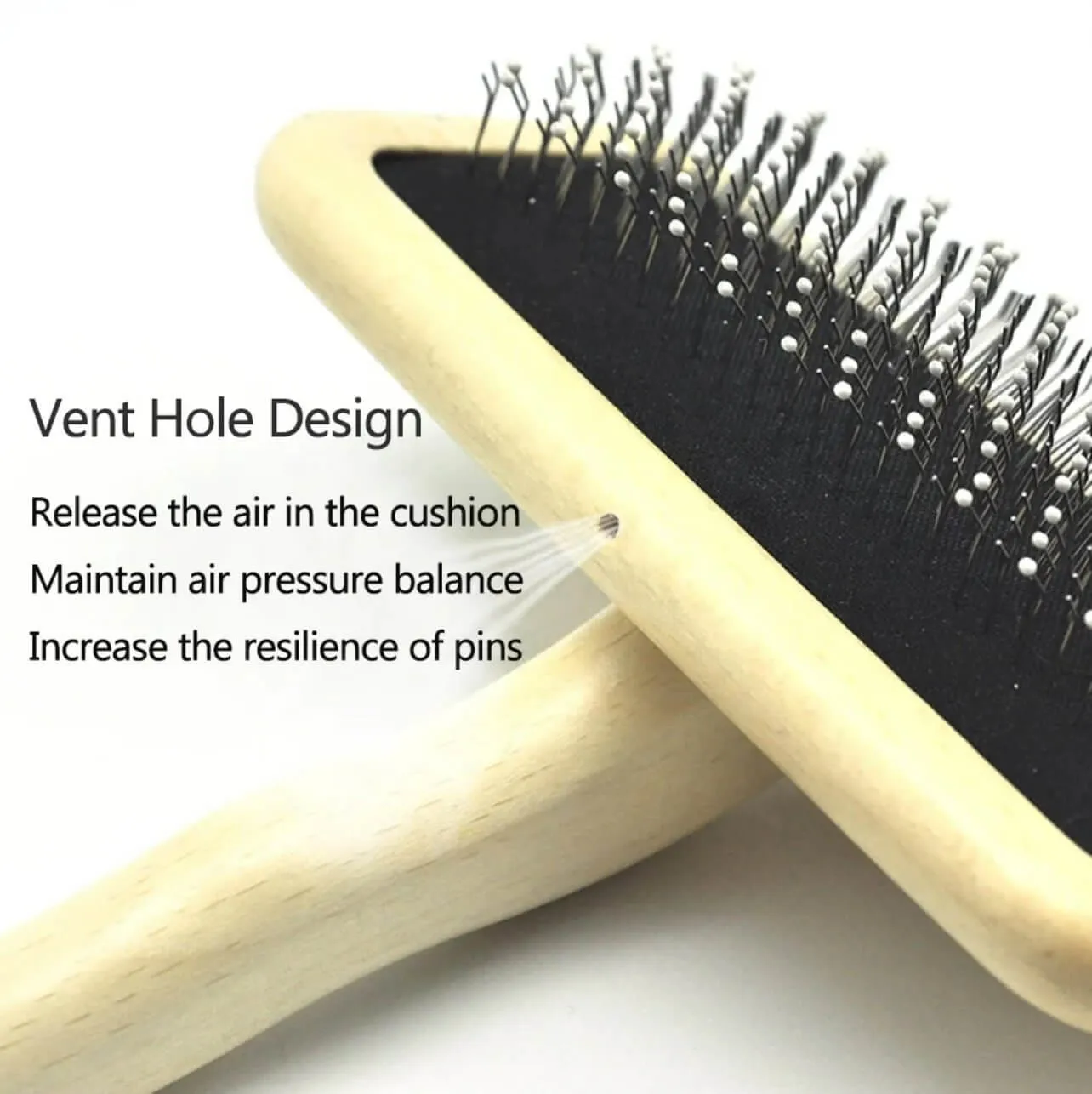 Pet Wooden Hair Comb Massage Brush for Dogs