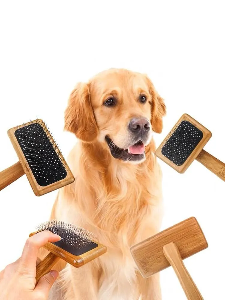 Pet Wooden Hair Comb Massage Brush for Dogs