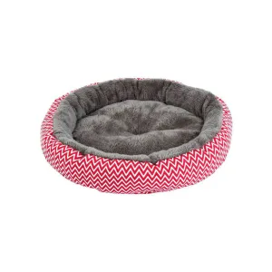 PetAffairs Round Winter Dog Bed for Pets