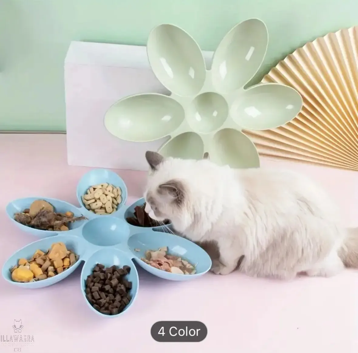 Petal Shaped Cat Food Bowl