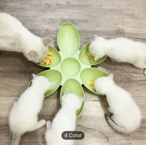 Petal Shaped Cat Food Bowl