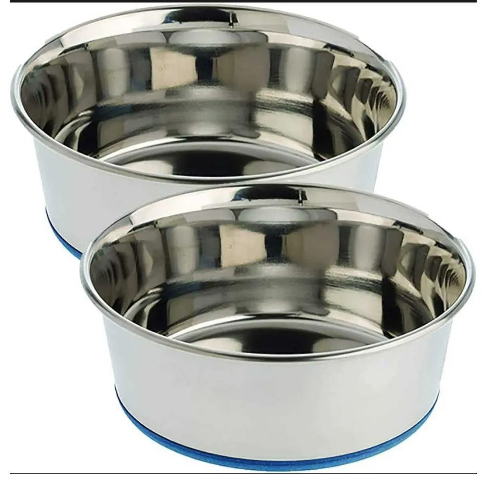 Pets Empire Silicone Base Steel Bowl for Dogs