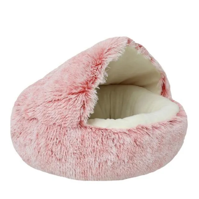 Plush Super Soft Sleeping Cat bed/Small Dog Warm Round Basket Beds