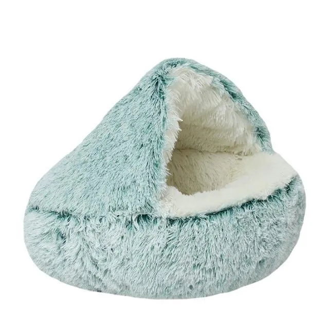 Plush Super Soft Sleeping Cat bed/Small Dog Warm Round Basket Beds