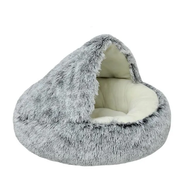 Plush Super Soft Sleeping Cat bed/Small Dog Warm Round Basket Beds