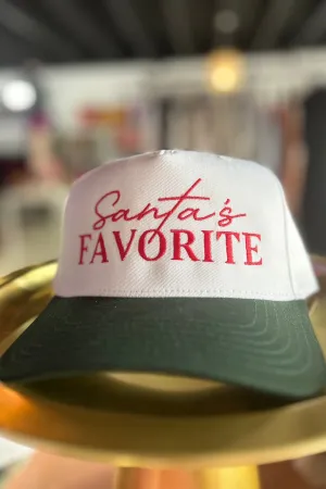 SANTA'S FAVORITE TRUCKER HAT