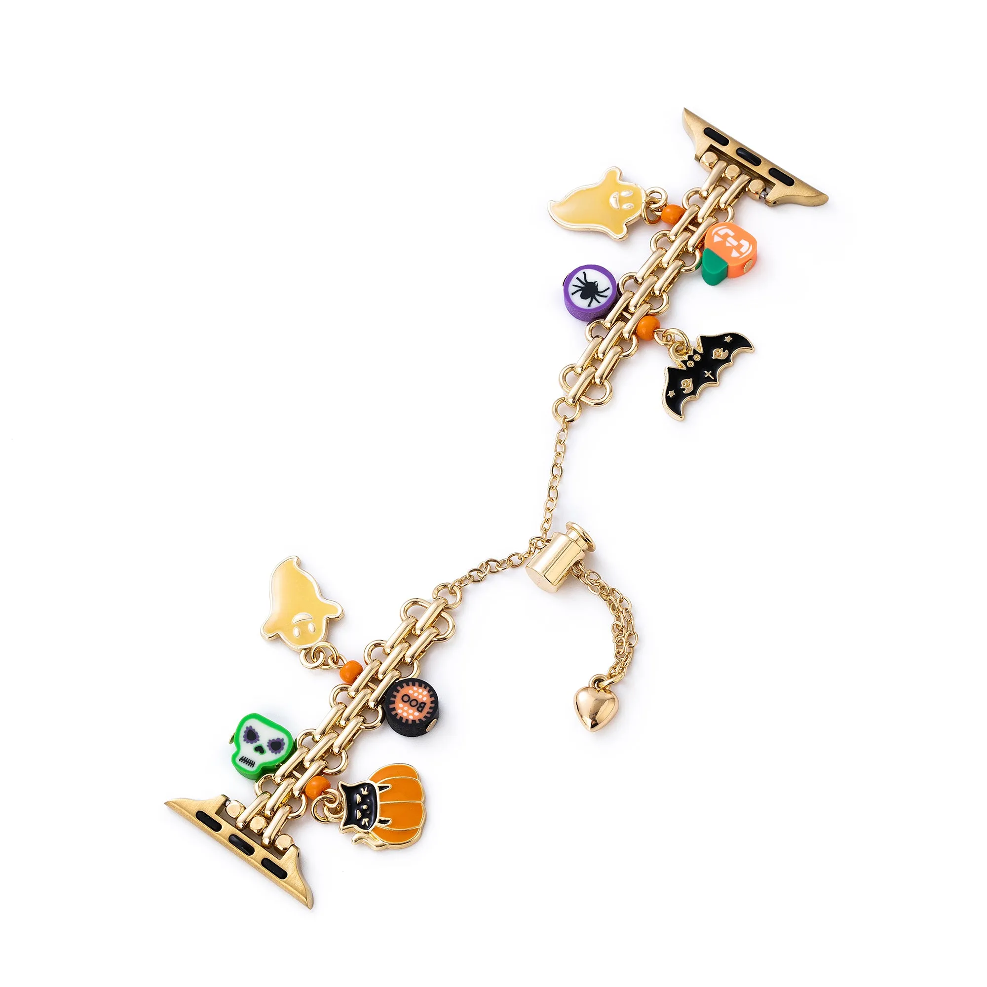 Spooky Pendant Metal Watch Band