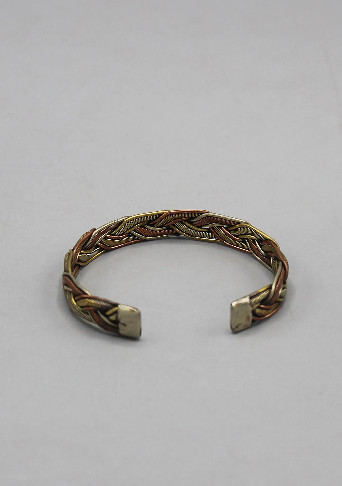 Three Metal Twined Medicinal Bracelet