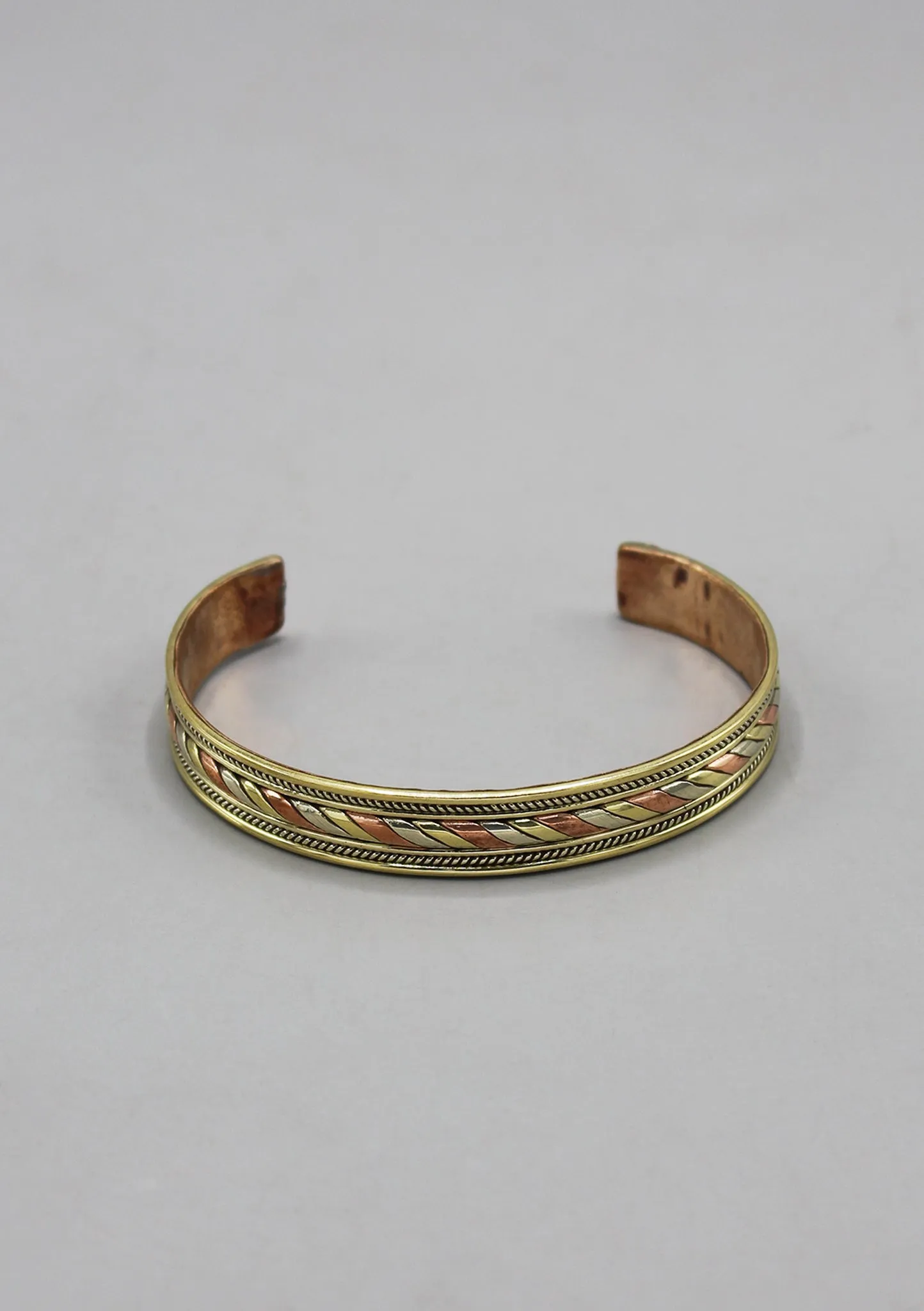 Tibetan Three Metal Adjustable Bracelet