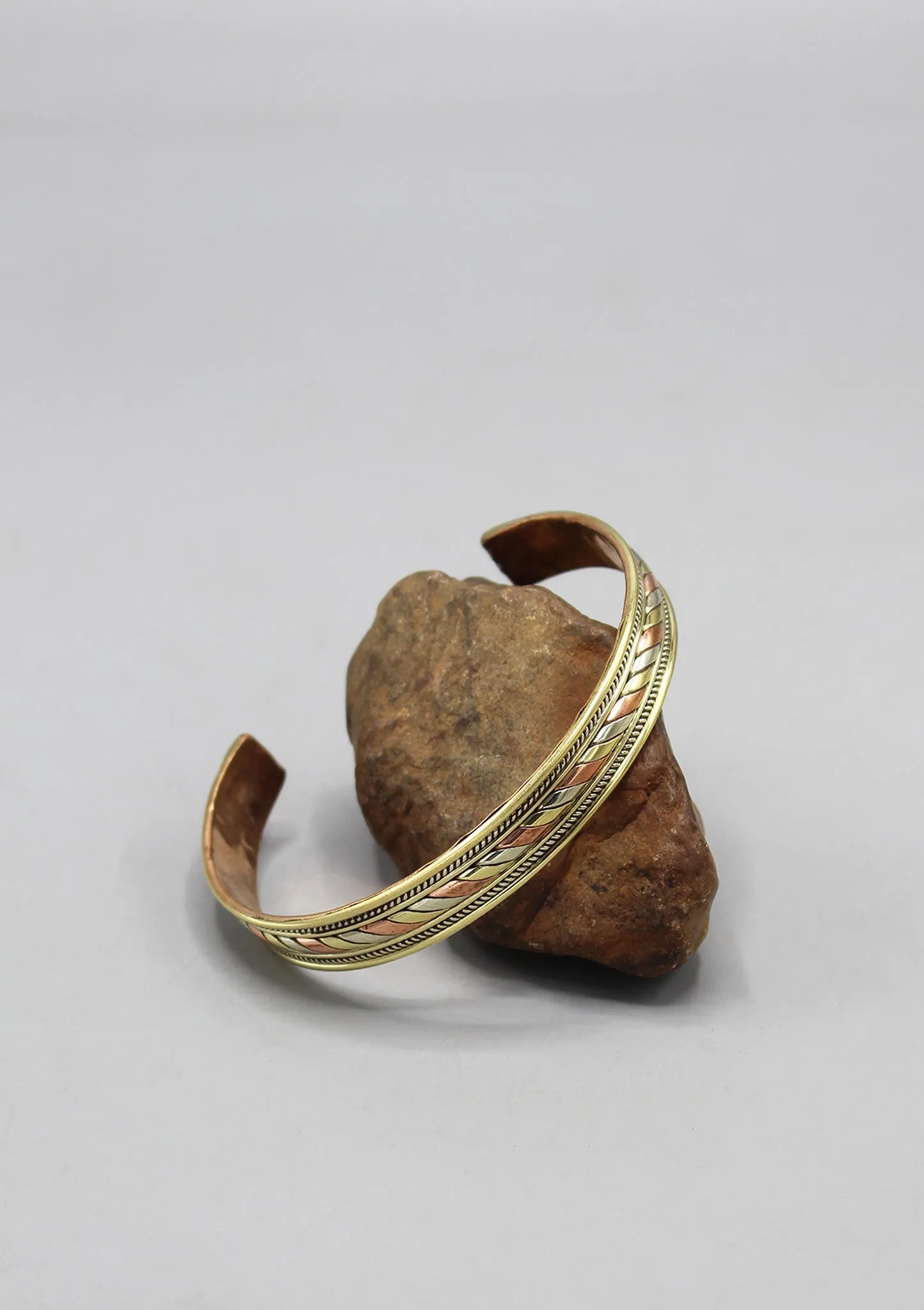 Tibetan Three Metal Adjustable Bracelet