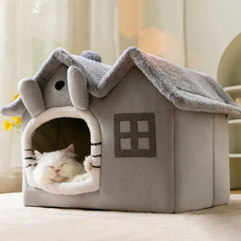 Warm Foldable Cat House Bed/Small Dogs House