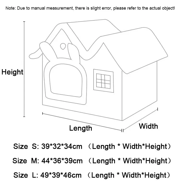 Warm Foldable Cat House Bed/Small Dogs House