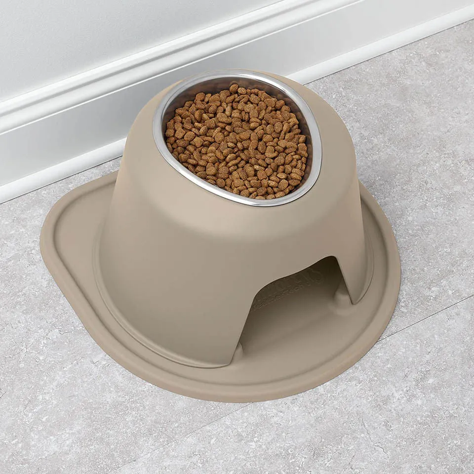 WeatherTech Single High Pet Feeding System, Stainless Steel